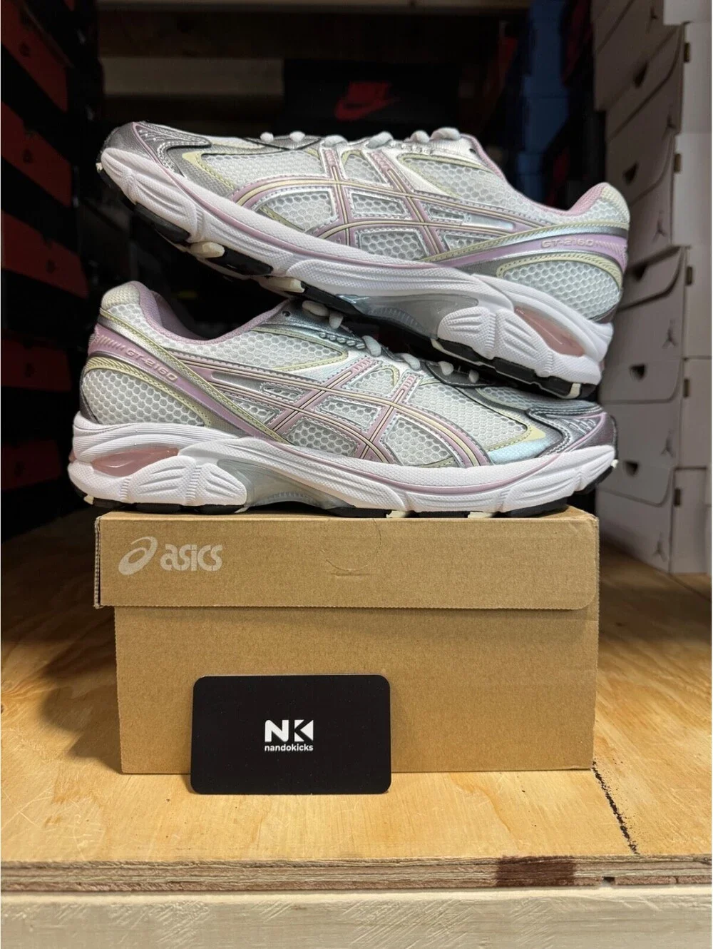 ASICS GT 2160 'White Rose Water' MENS SIZE 12